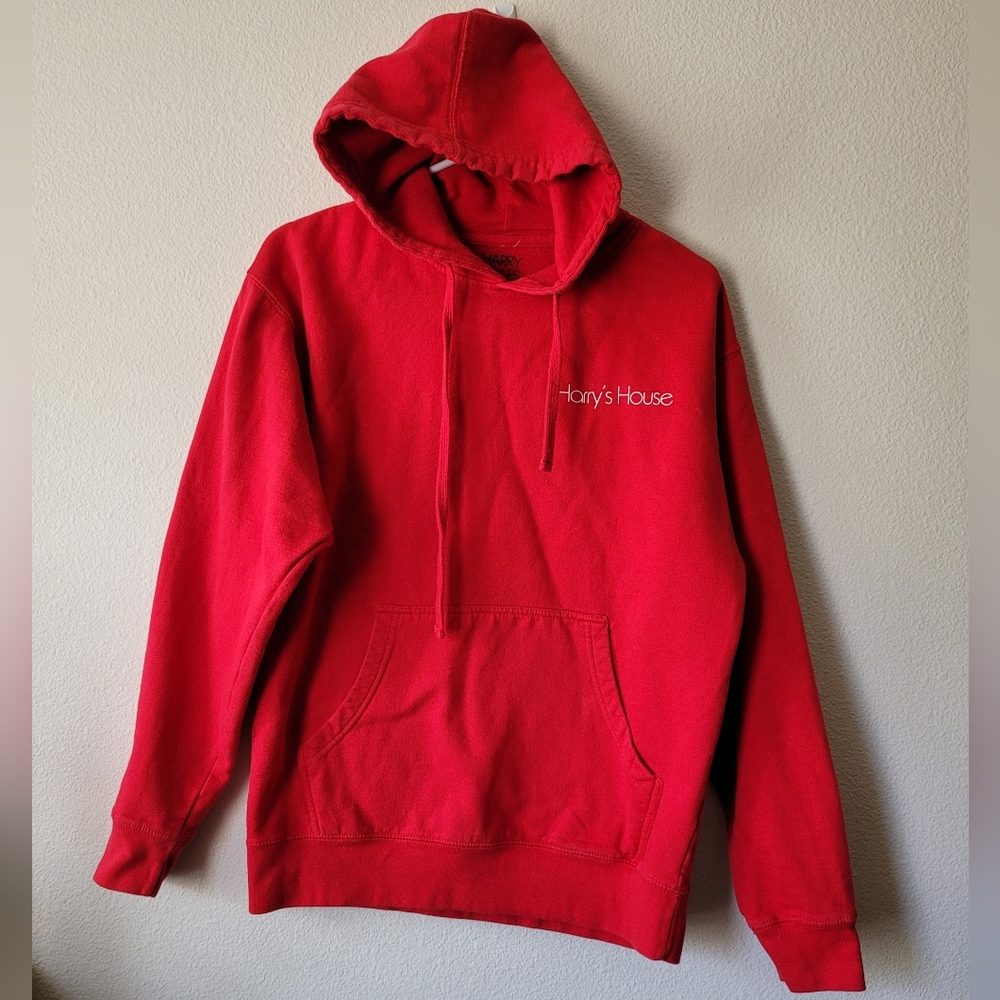 Harry Styles Sweatershirt Harrys House Red Hoodie Love On Tour
